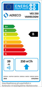 Energielabel VES 250